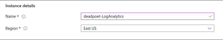 Image 2: Log Analytics Configuration